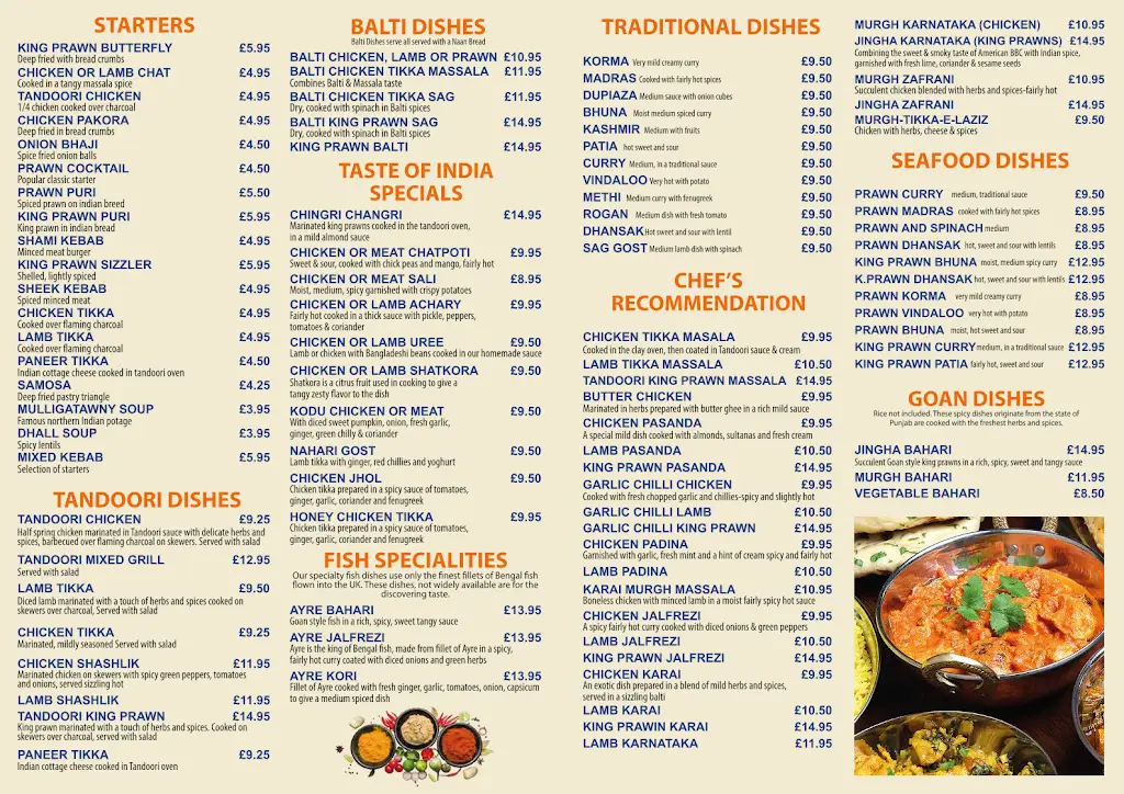 Menu_Taste Of India_Emsworth_image_1