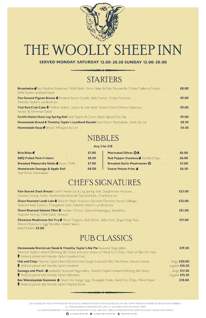 Menu_The Woolly Sheep Inn_Embsay_image_2