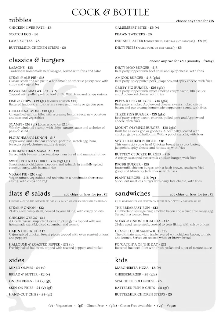 Menu_The Cock & Bottle_Embsay_image_1