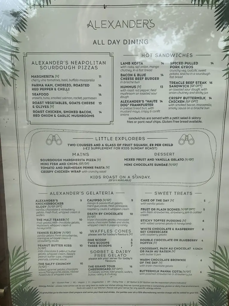 Menu_Alexander's Grand Café, Bar & Terrace_Embsay_image_3