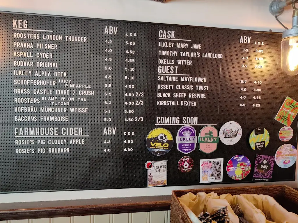 Menu_The Narrow Boat_Embsay_image_3