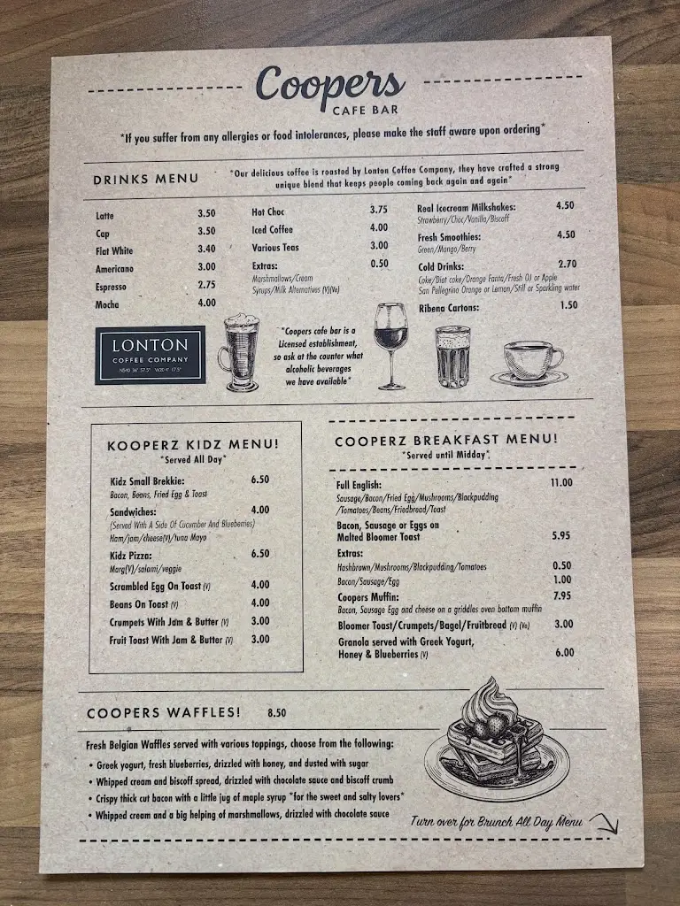 Menu_Coopers Café Bar_Embsay_image_1