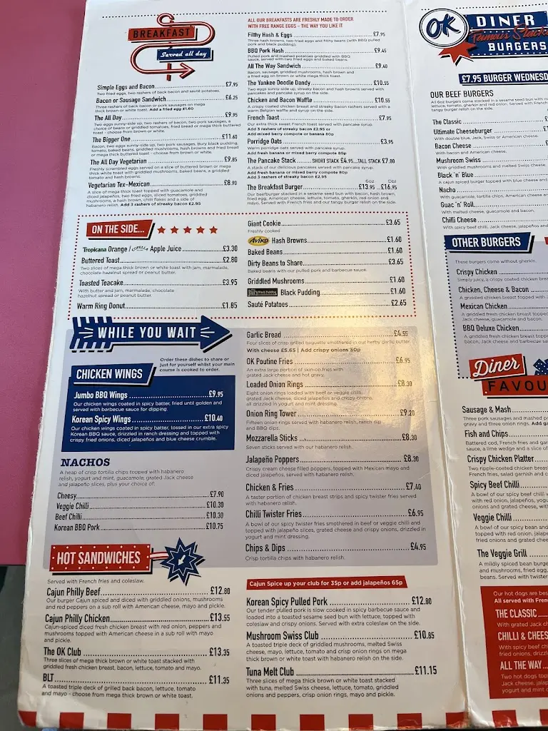 Menu_OK Diner Tickencote_Essendine_image_1