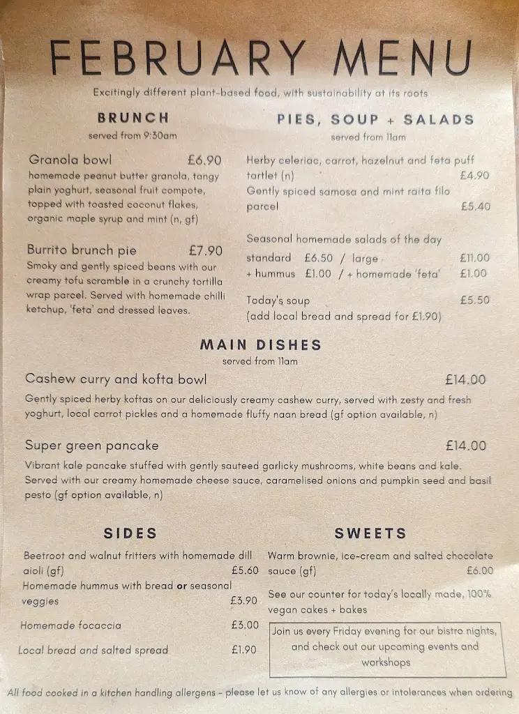 Menu_The Blonde Beet_Essendine_image_4