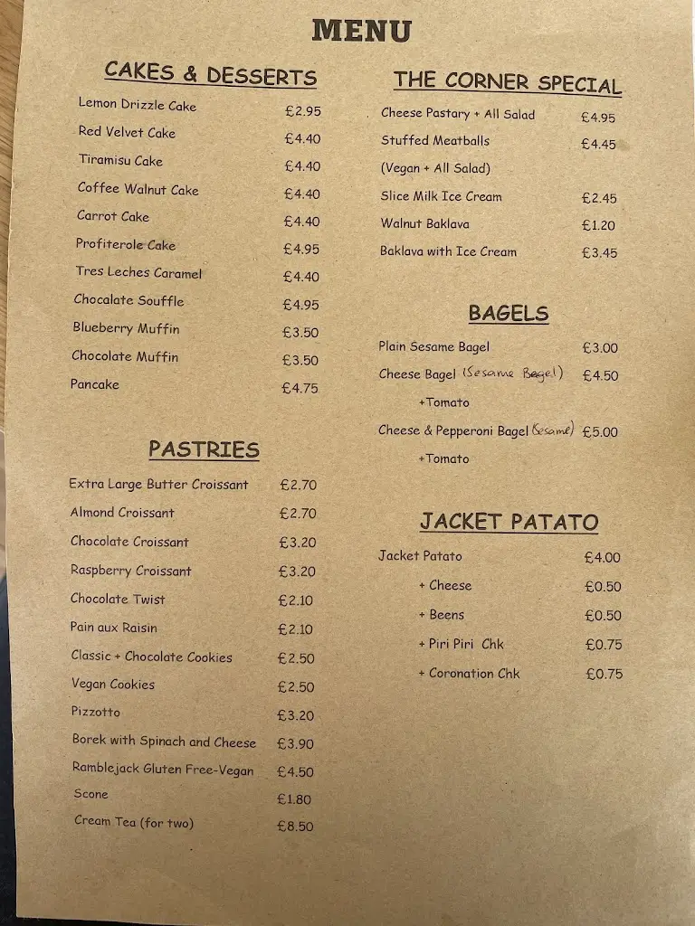 Menu_The Corner Cafe_Eton Wick_image_1
