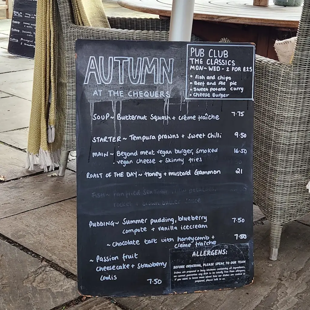 Menü_The Chequers_Eversley_Bild_1