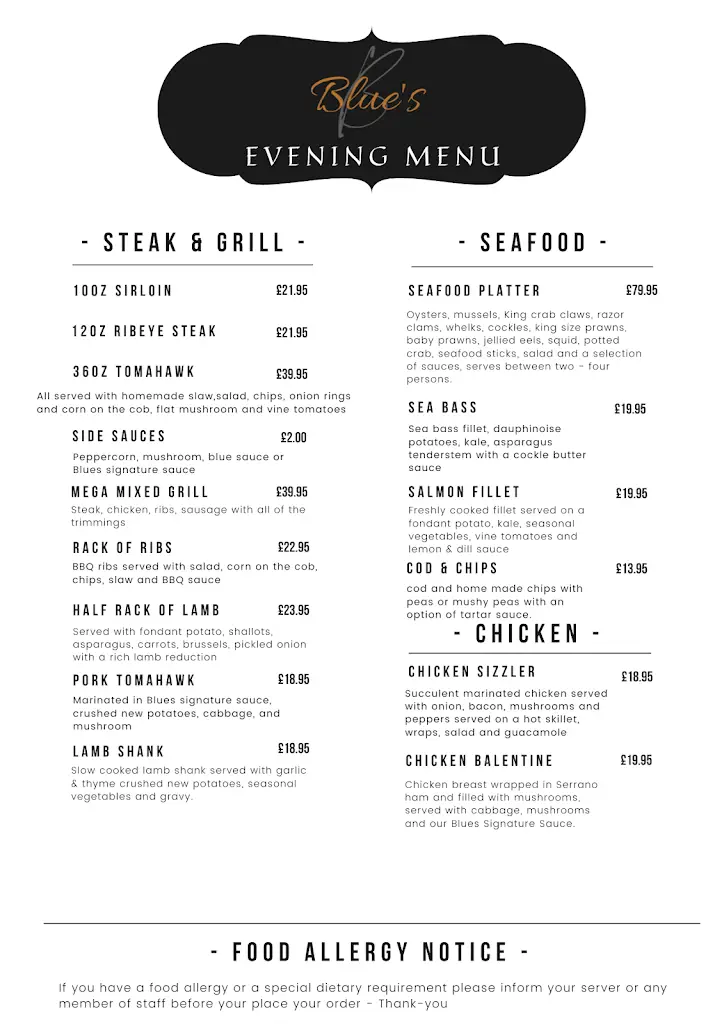 Menu_Blues Restaurant & Bar_Emneth_image_1
