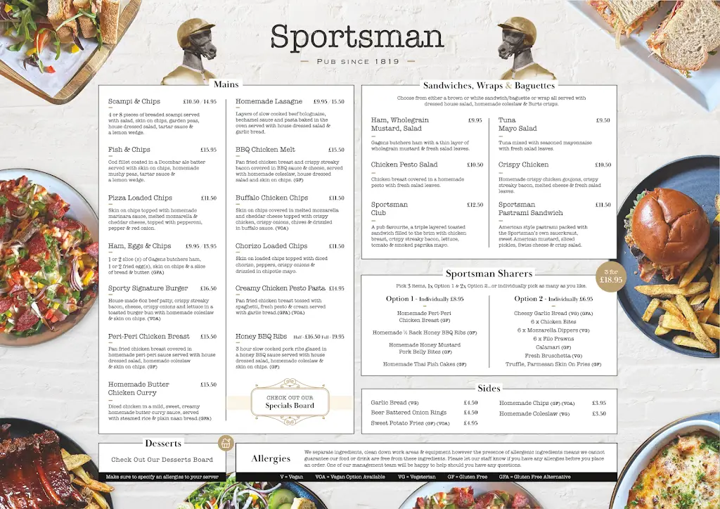Menu_The Sportsman_Emneth_image_1