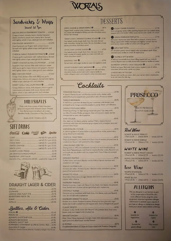 Menu_Worzals Bar & Grill_Emneth_immagine_2