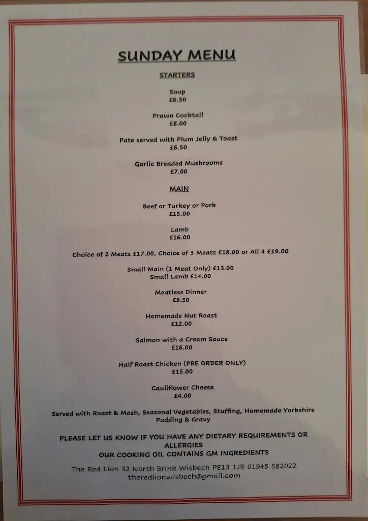 Menu_The Red Lion_Emneth_image_4