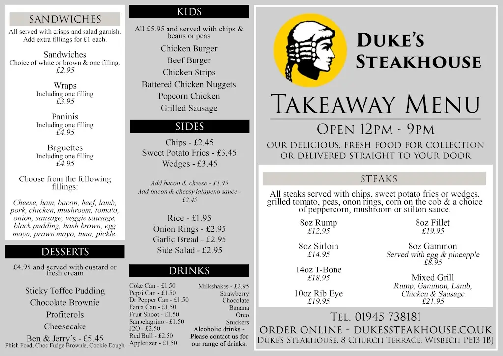 Menu_Duke's Steakhouse_Emneth_image_1