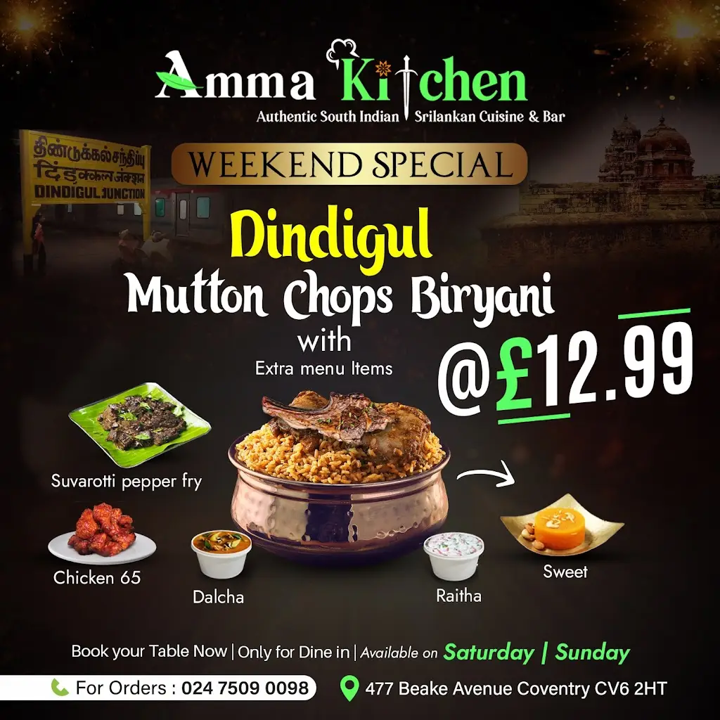 Menu_Amma Kitchen Coventry_Exhall_imagen_2