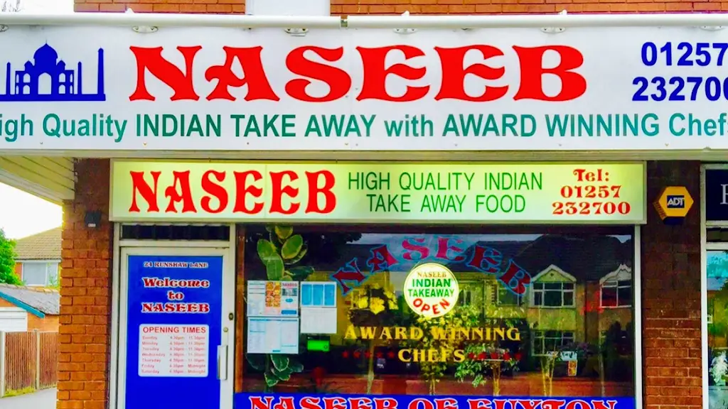 Naseeb Indian Take Away restaurant in Euxton