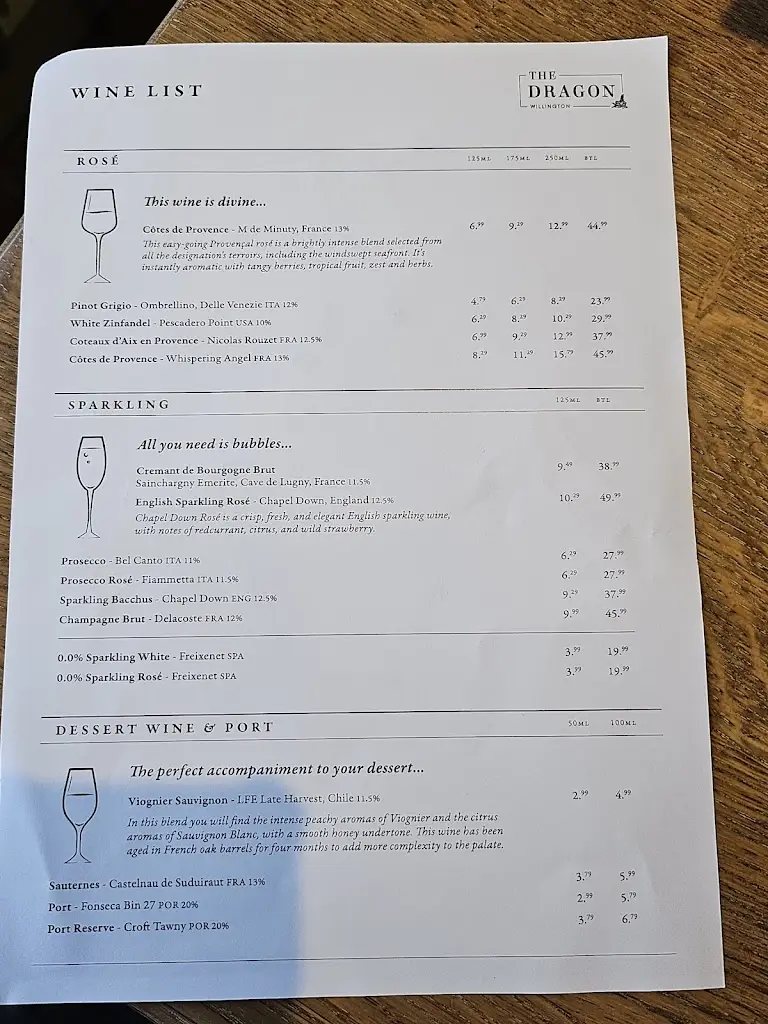 Menu_The Dragon_Etwall_image_2