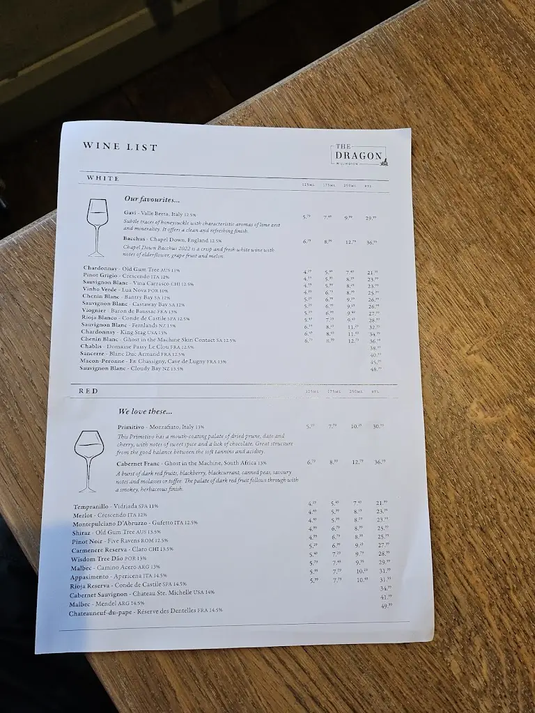 Menu_The Dragon_Etwall_image_4