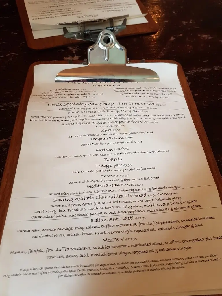 Menu_Castle Hotel_Eynsford_image_3