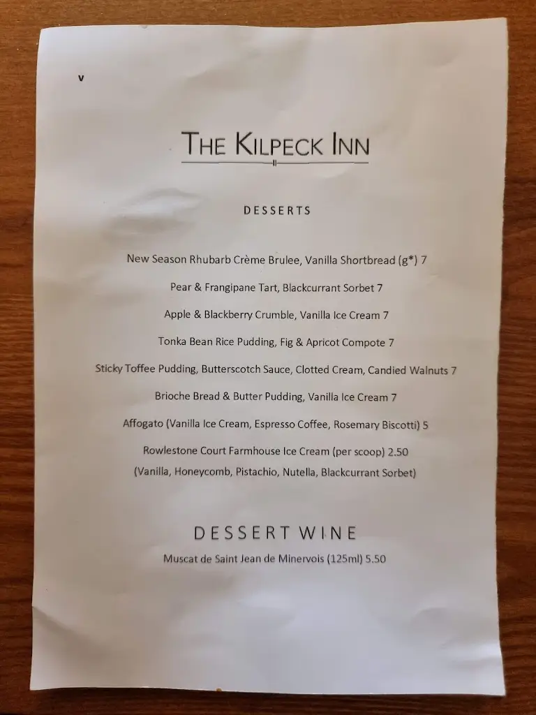 Menü_The Kilpeck Inn_Ewyas Harold_Bild_3