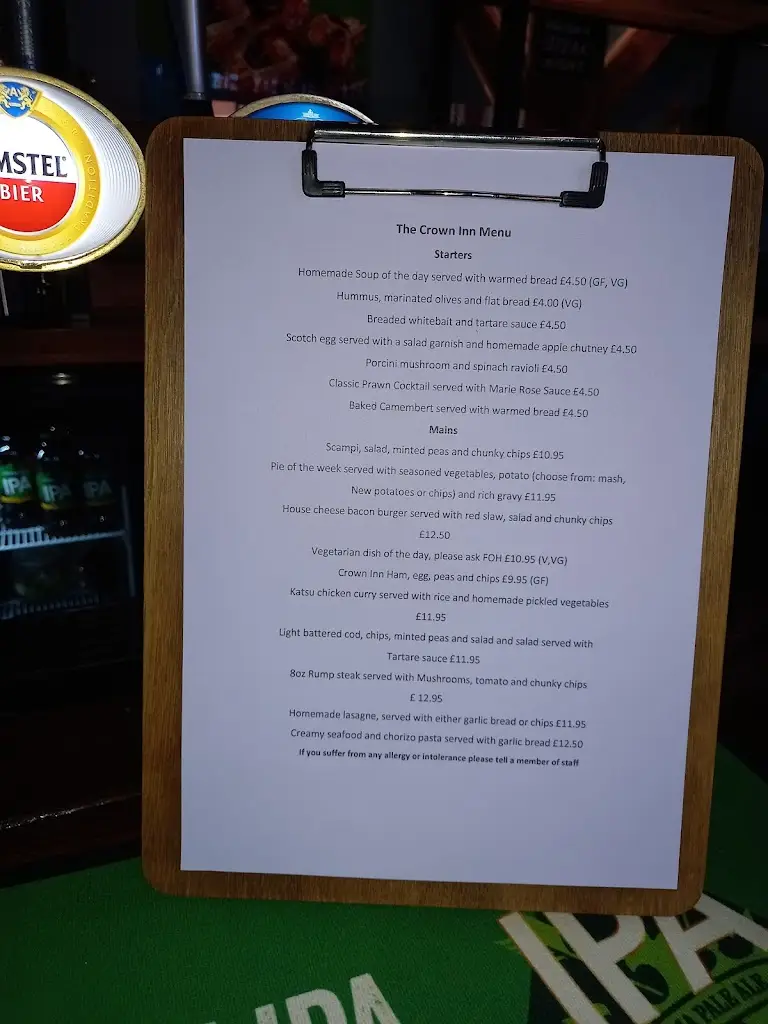 Menu_The Crown Inn_Eythorne_image_1