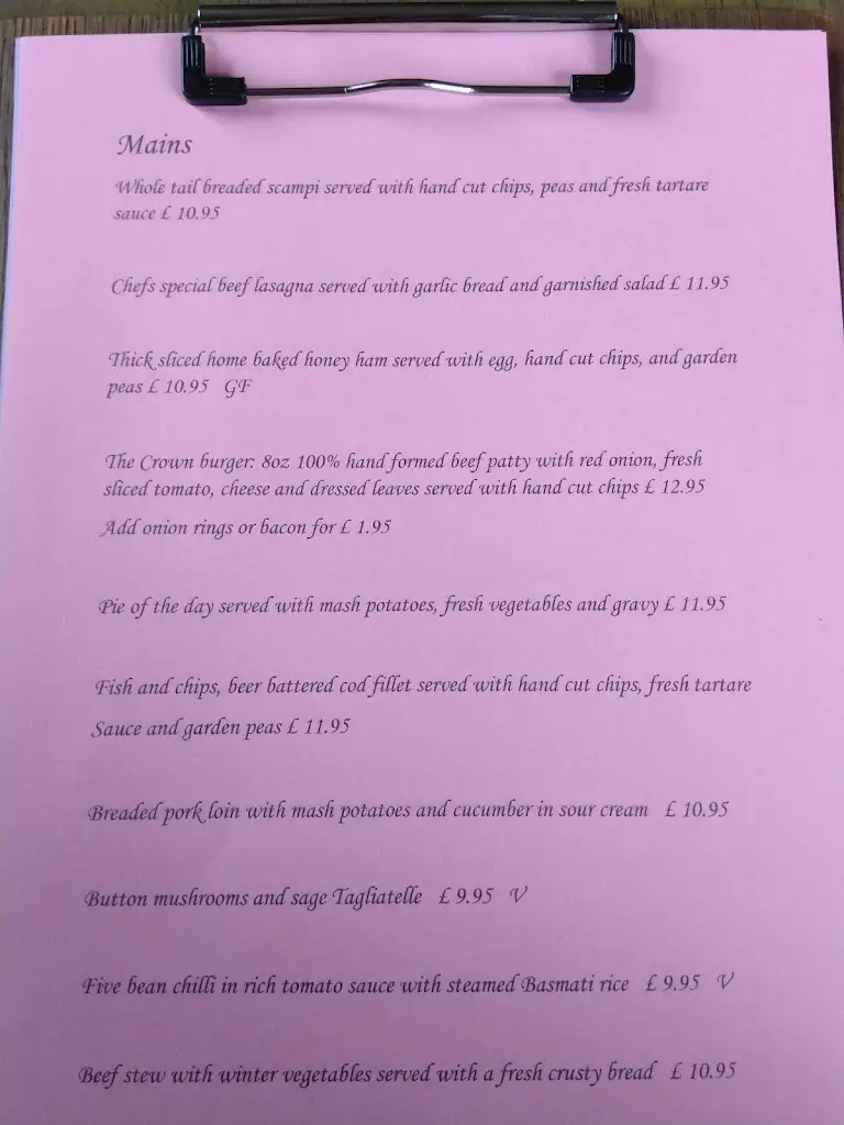 Menu_The Crown Inn_Eythorne_image_2