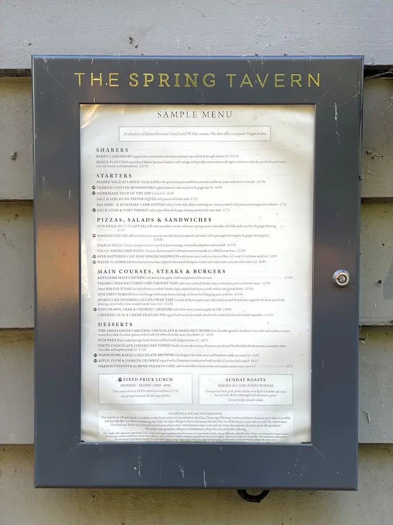 Menu_Spring Tavern Ewell_Ewell_image_2
