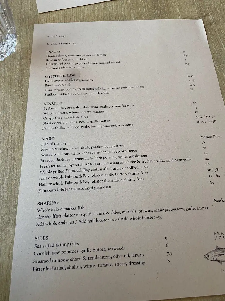 Menu_Beach House Falmouth_Falmouth_image_4
