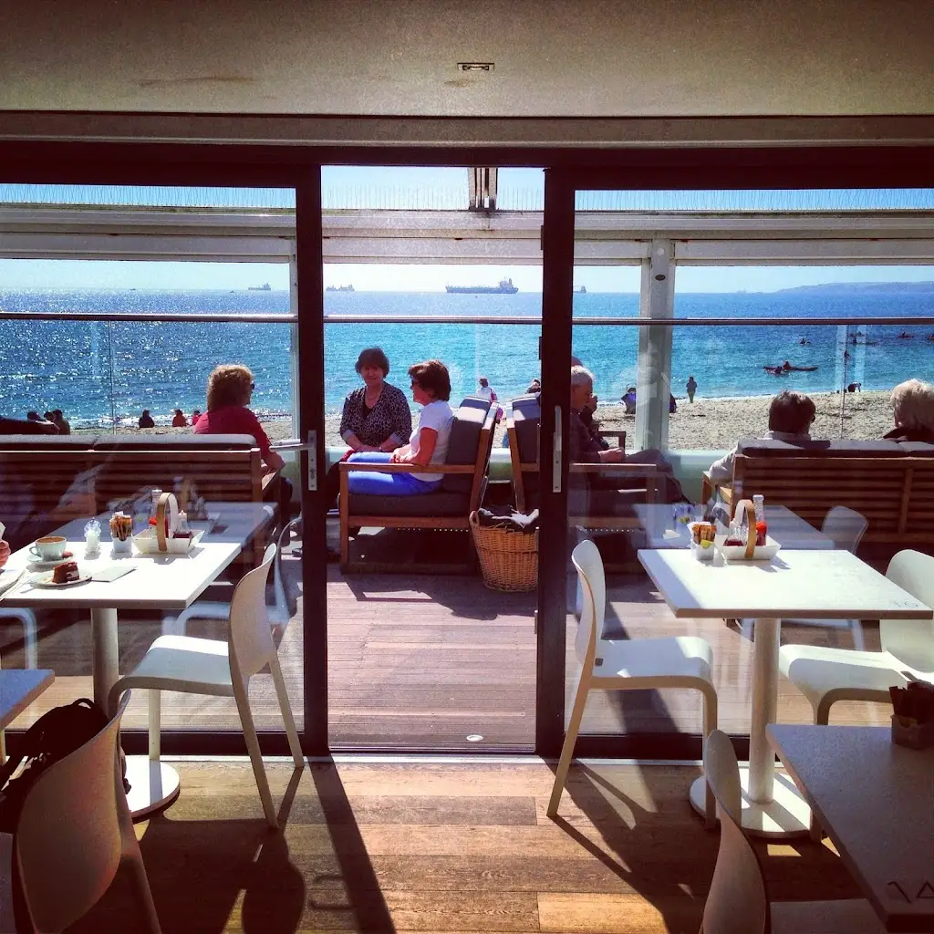 Gylly Beach Cafe restaurant in Falmouth
