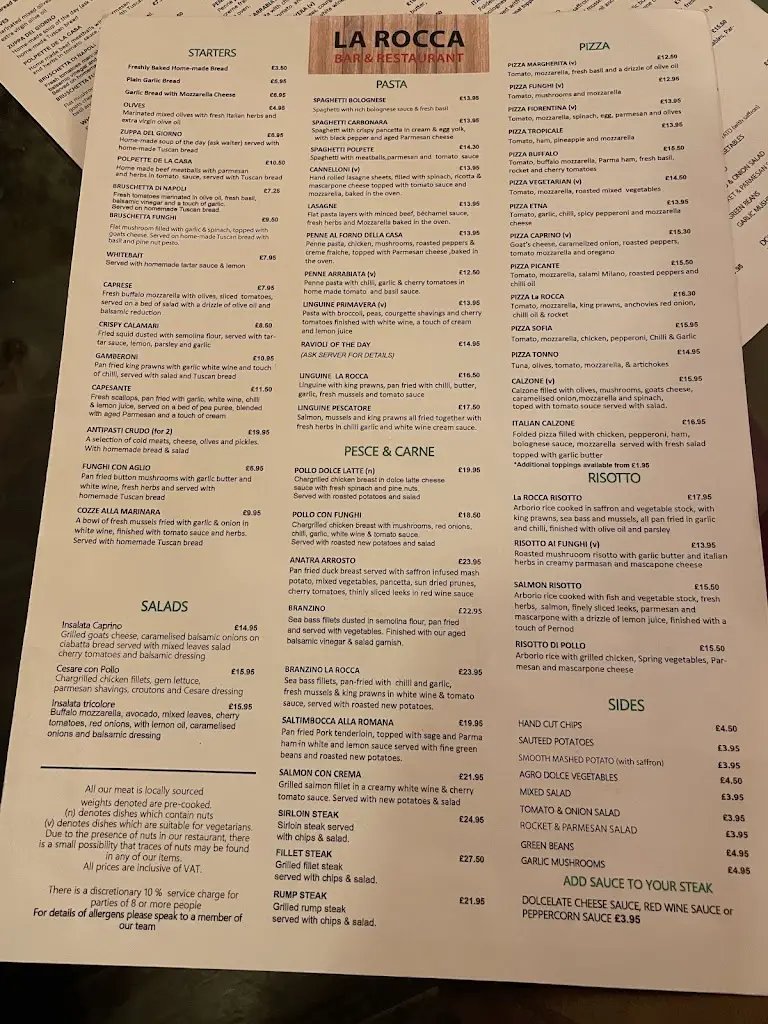 Menu_La Rocca Italian Restaurant_Axbridge_image_3