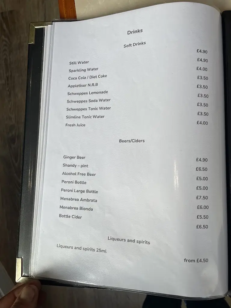 Menu_Ristorante Sapori_Exmouth_immagine_2