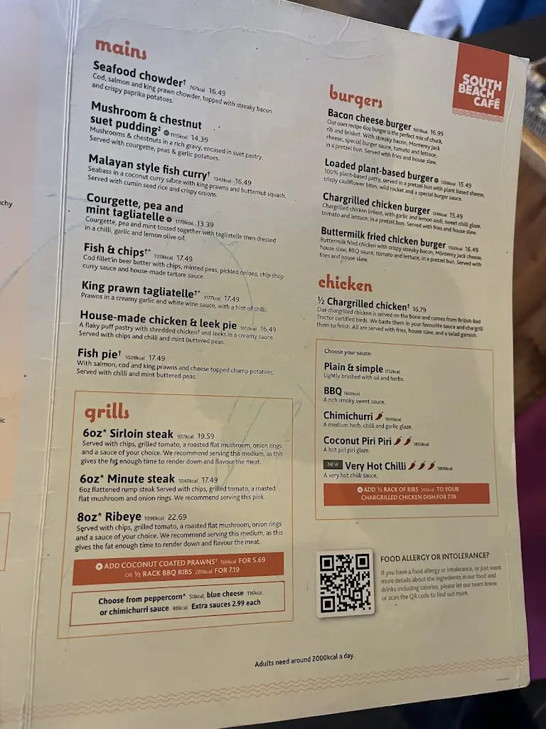 Menu_South Beach Cafe_Exmouth_image_1