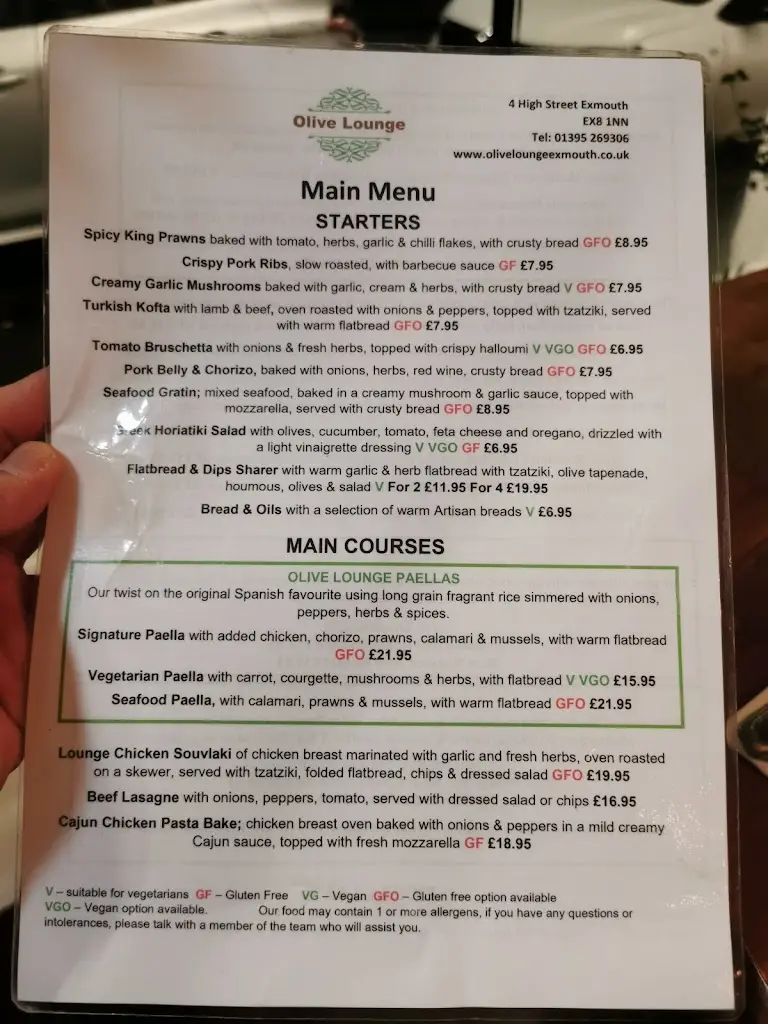 Menu_Olive Lounge_Exmouth_image_1