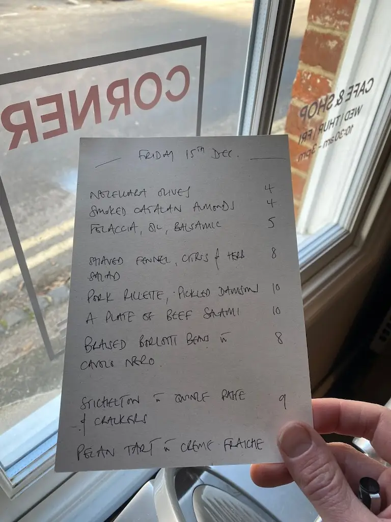 Menu_Corner House_Eynsham_image_2