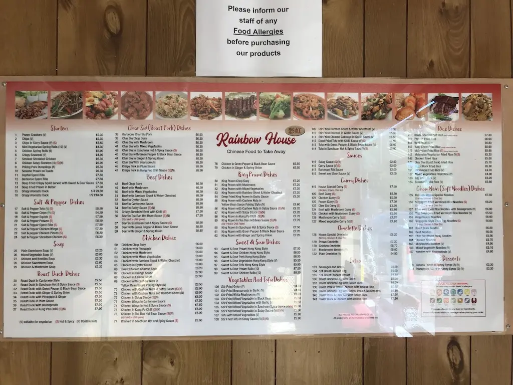 Menu_Rainbow House_Eynsham_immagine_3