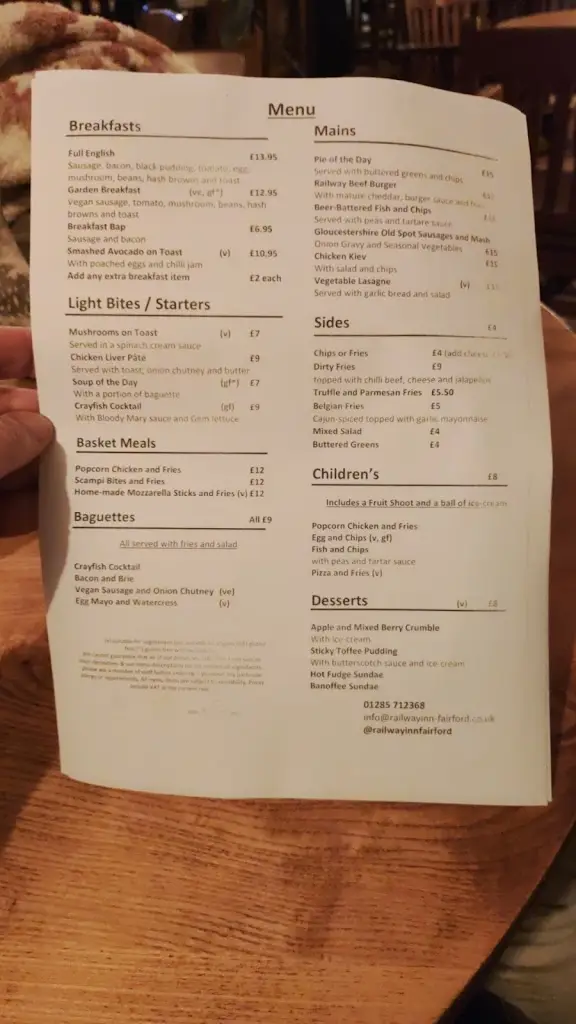 Menu_The Railway Inn_Fairford_image_3