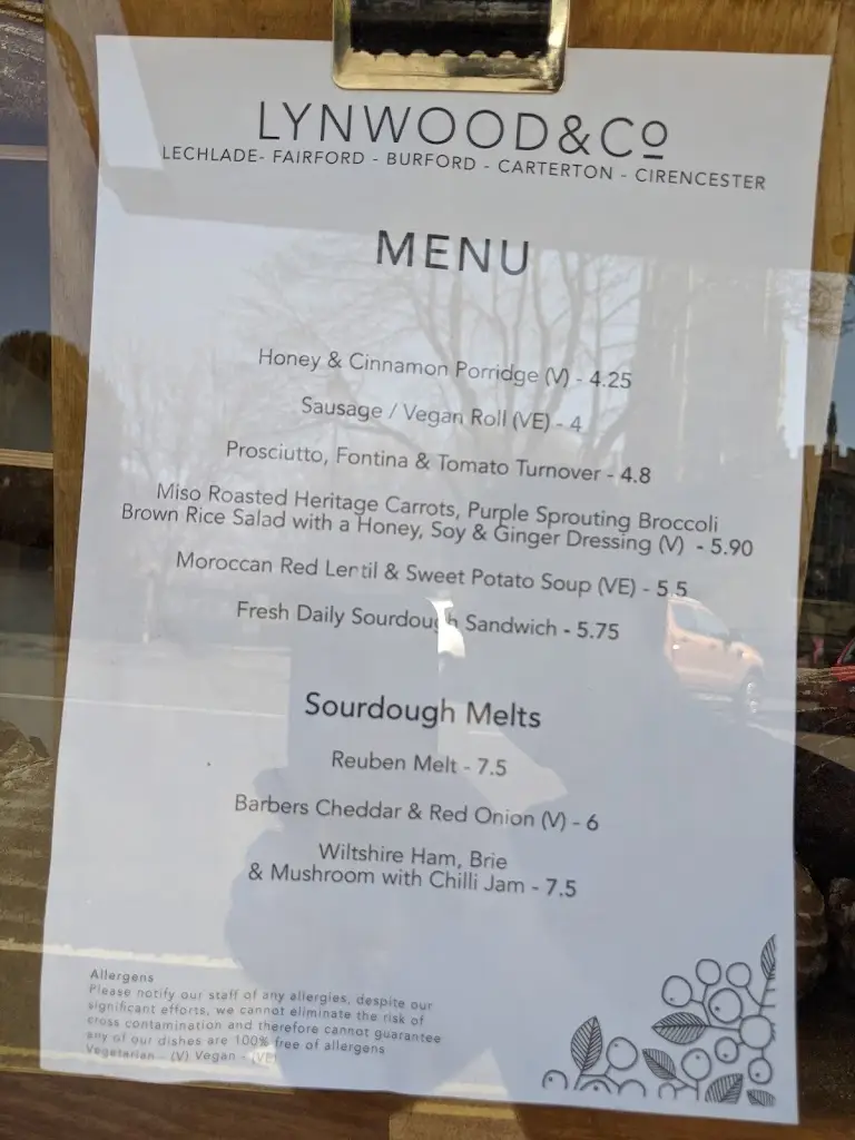Menu_Lynwood & Co Fairford_Fairford_image_2