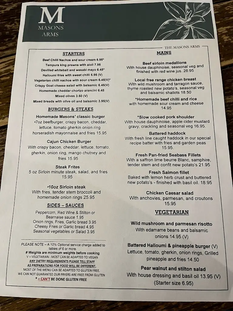 Menu_Masons Arms_Fairford_image_1