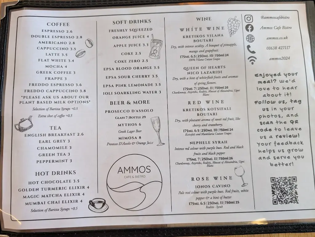 Menu_Ammos cafe & bistro_Exning_image_2