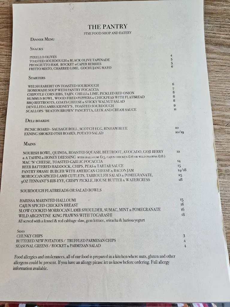 Menu_The Pantry Fine Foods_Exning_image_2
