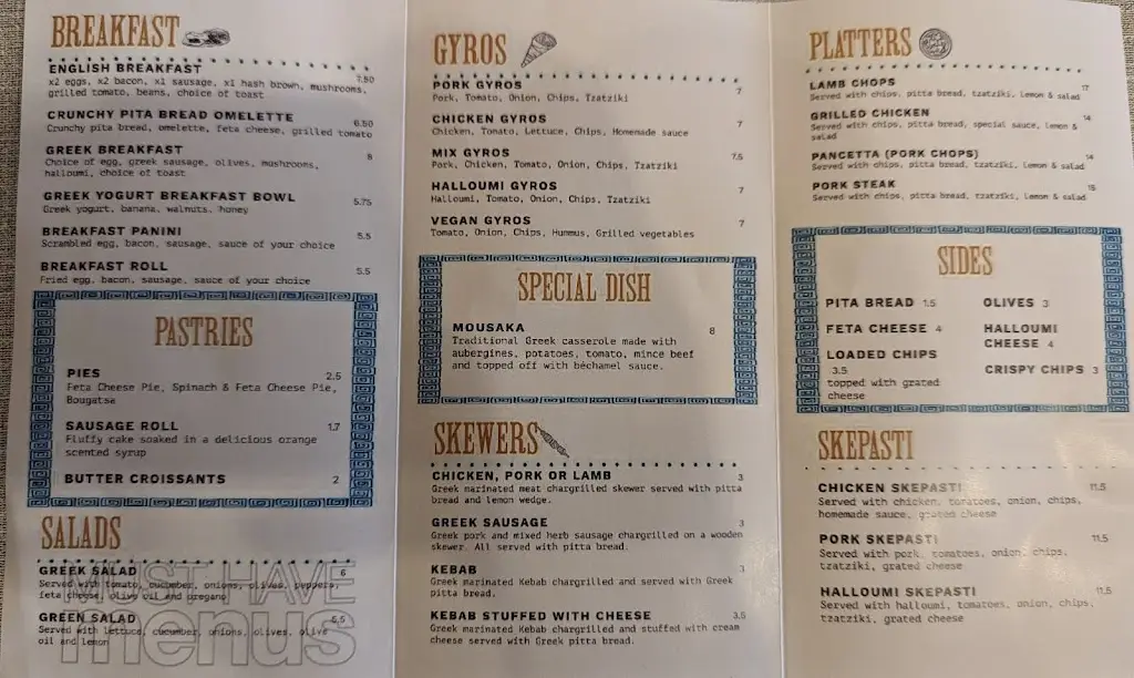 Menü_Mr Greek_Exning_Bild_2