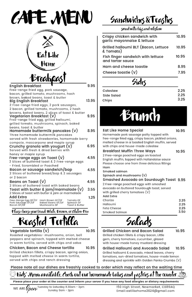 Menu_Eat Like Home Café_Exning_image_1