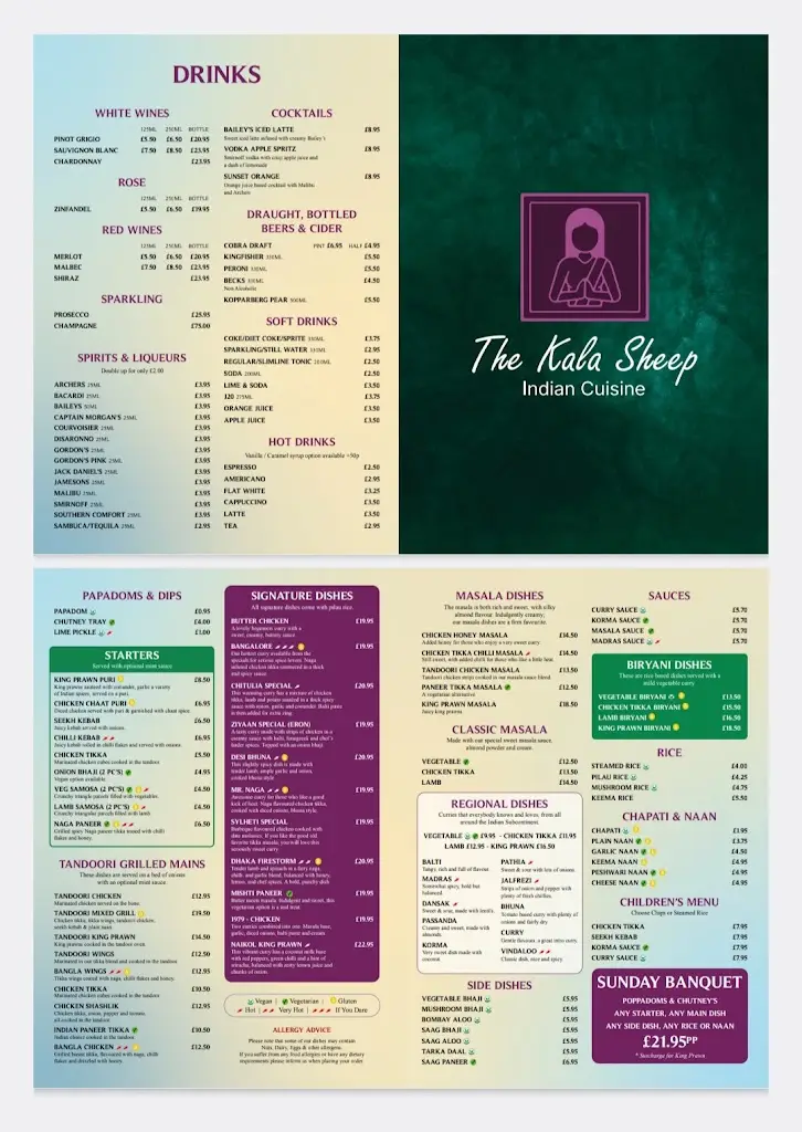 Menu_The Kala Sheep Indian Restaurant & Takeaway_Exning_image_2
