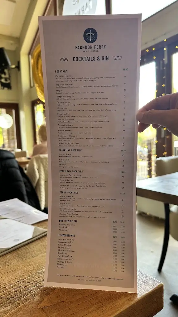 Menu_The Farndon Ferry_Farndon_image_4