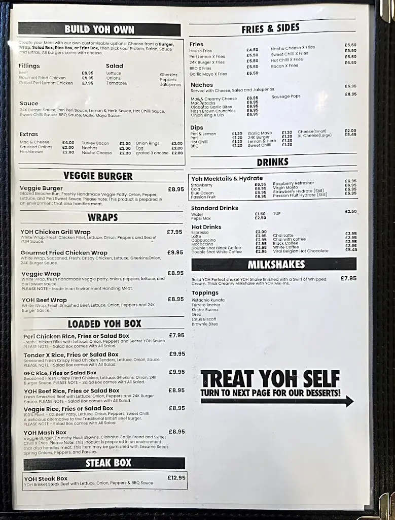 Menu_Yoh Burger & Desserts - Failsworth Manchester_Failsworth_image_2