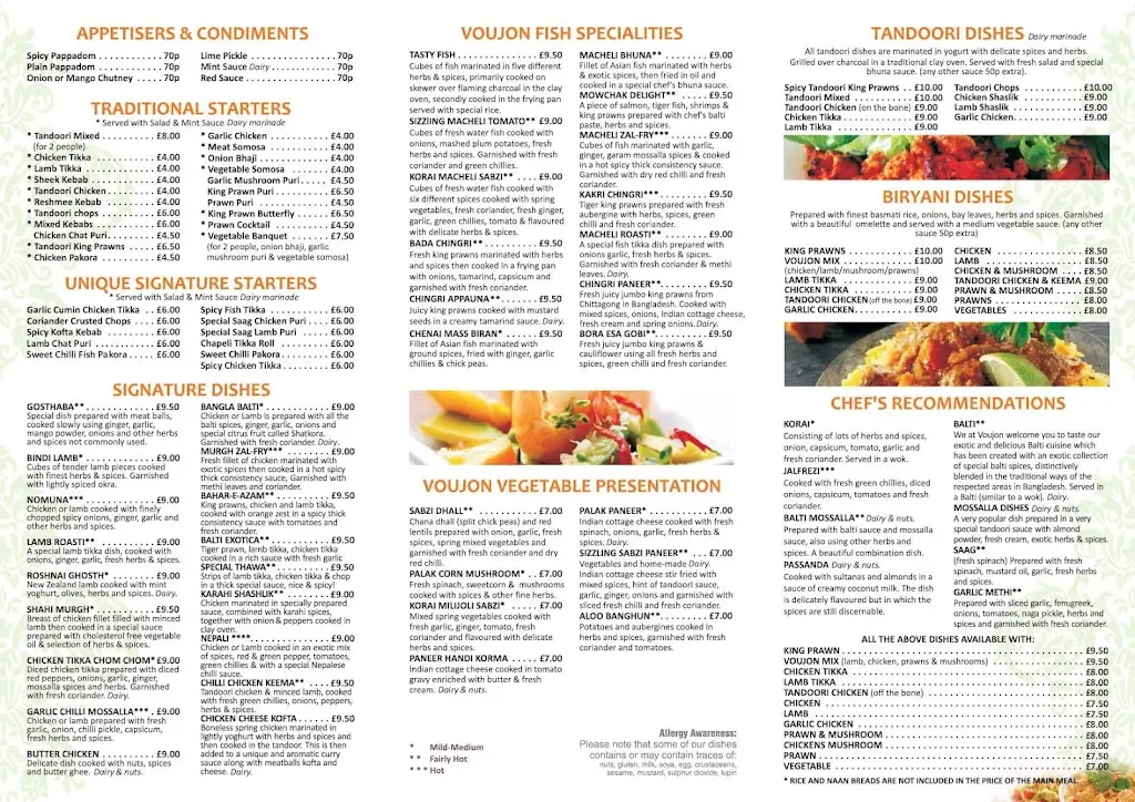 Menu_The Voujon Failsworth_Failsworth_image_3