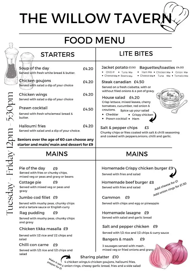 Menu_Willow Tavern_Failsworth_image_3