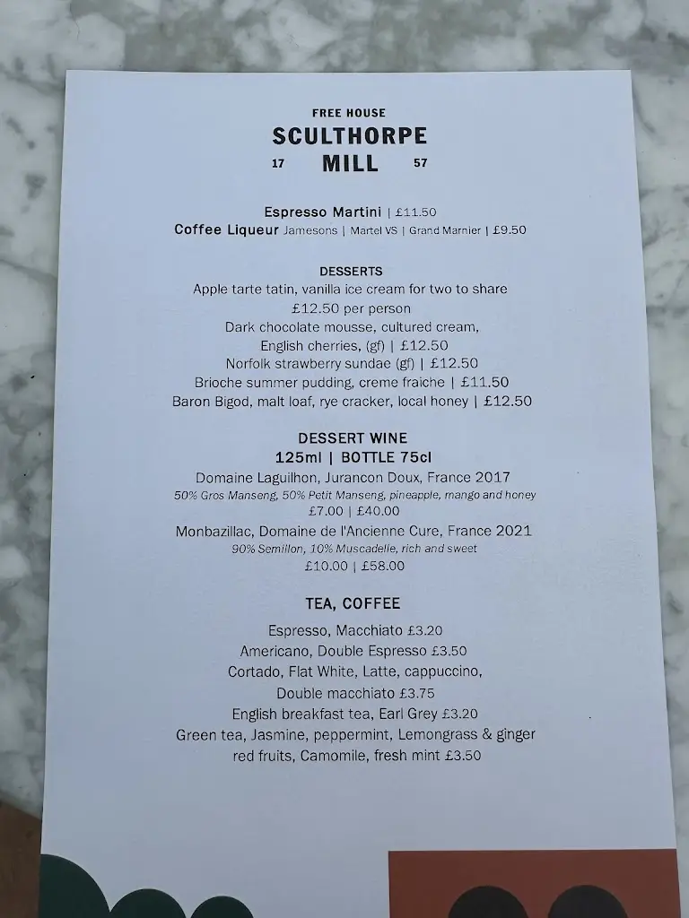 Menu_Sculthorpe Mill_Fakenham_image_1