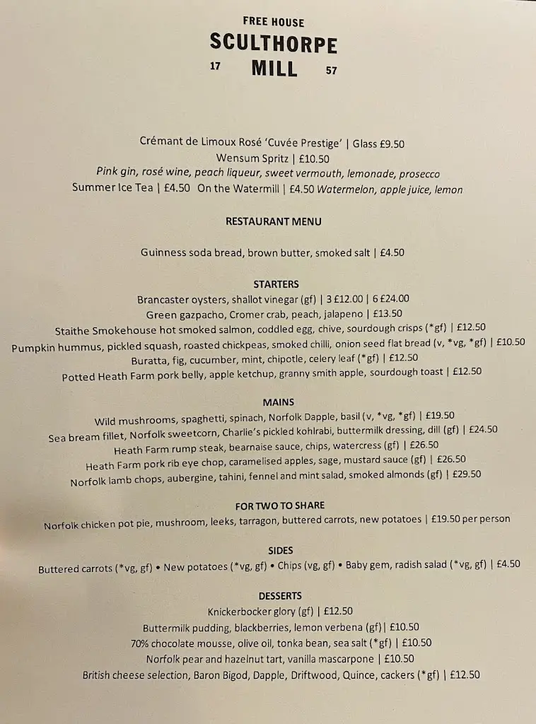 Menu_Sculthorpe Mill_Fakenham_image_3