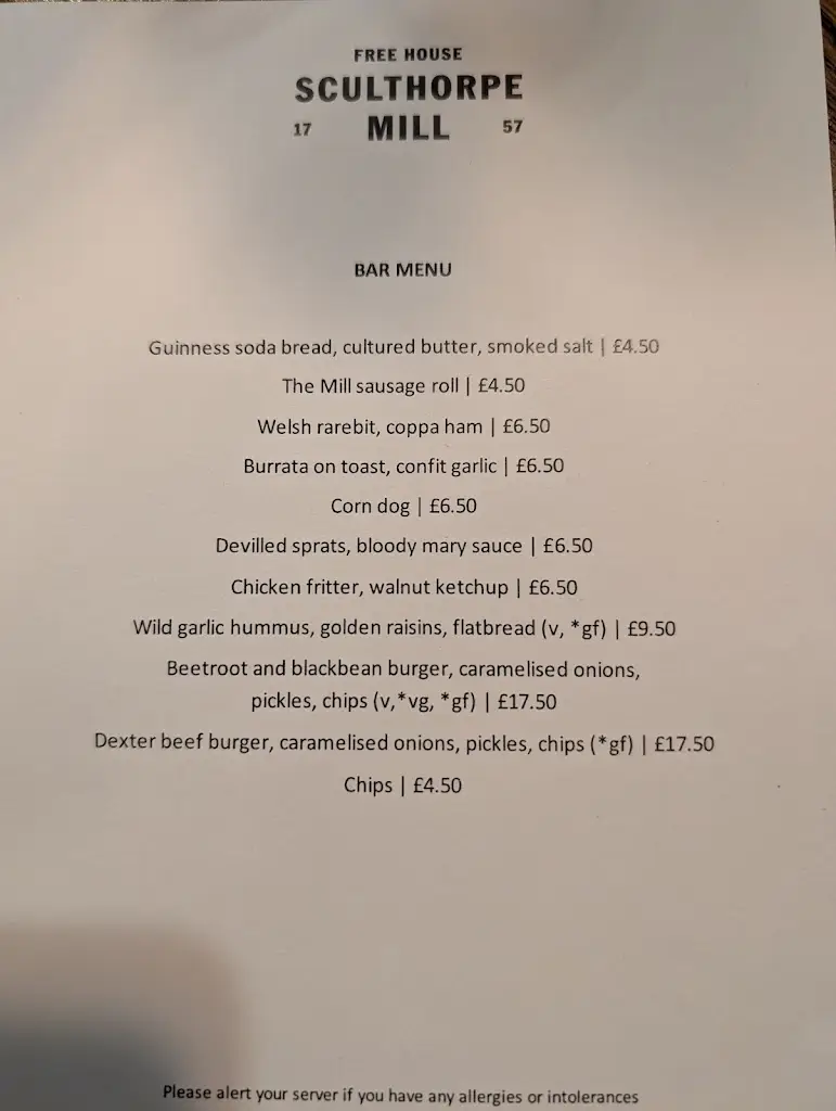 Menu_Sculthorpe Mill_Fakenham_image_4