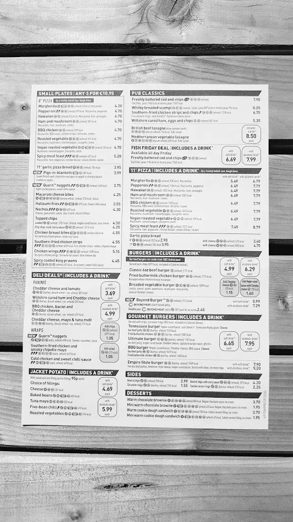Menu_The Limes - JD Wetherspoon_Fakenham_image_2