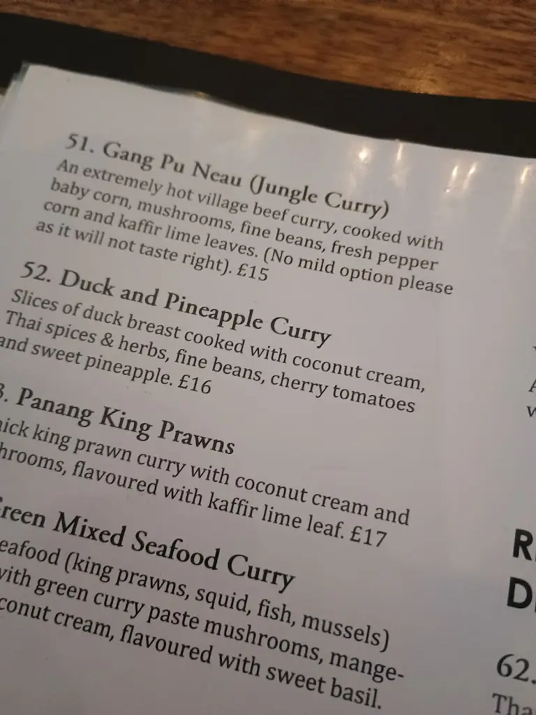 Menu_Crawfish Thai Restaurant_Fakenham_image_1