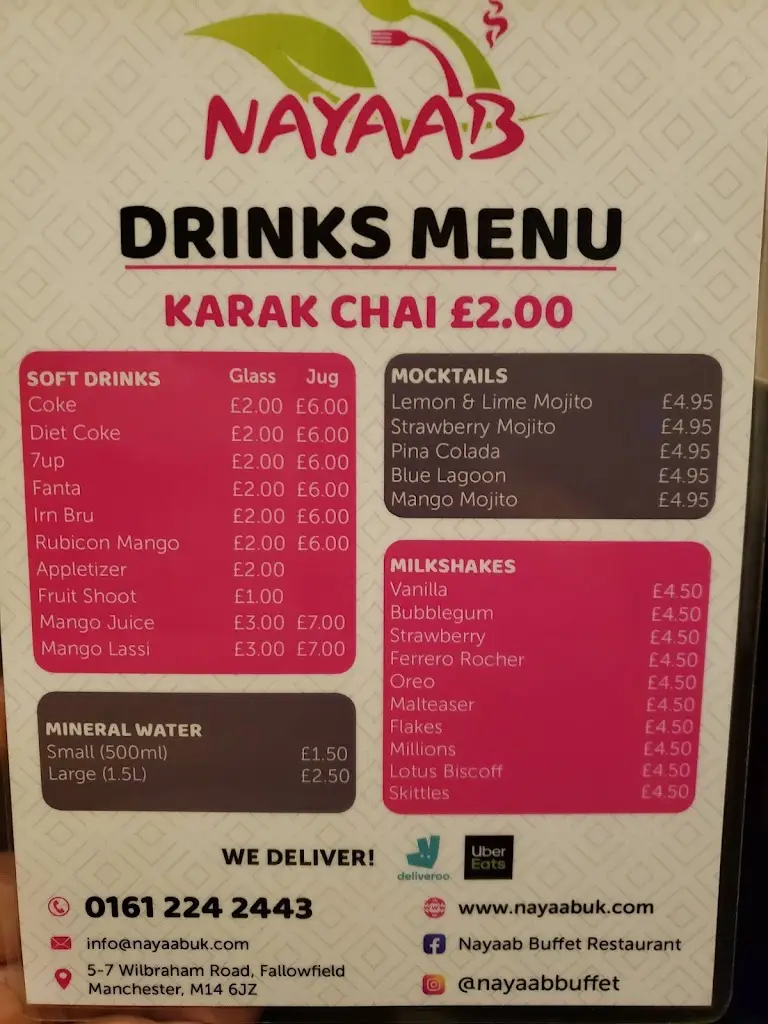 Menu_Nayaab Buffet Restaurant_Fallowfield_image_2